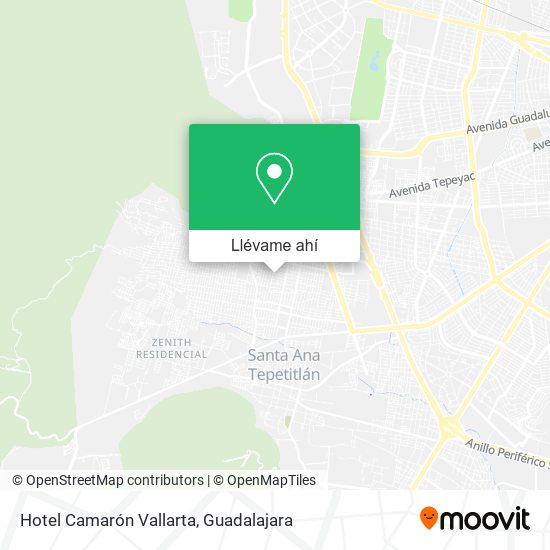 Mapa de Hotel Camarón Vallarta