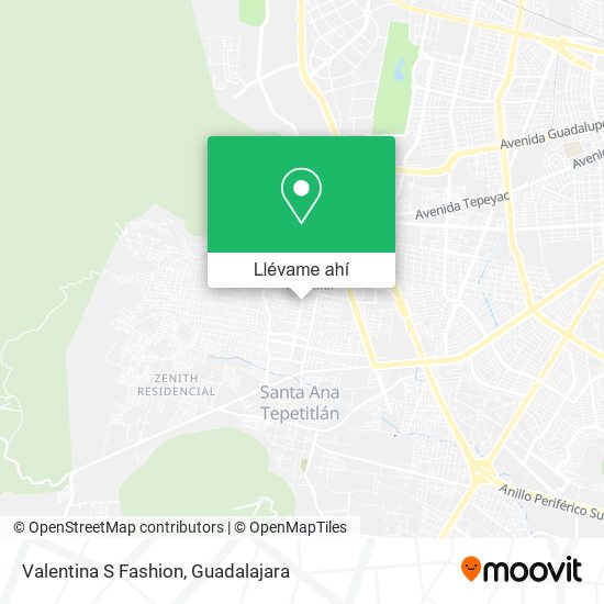 Mapa de Valentina S Fashion