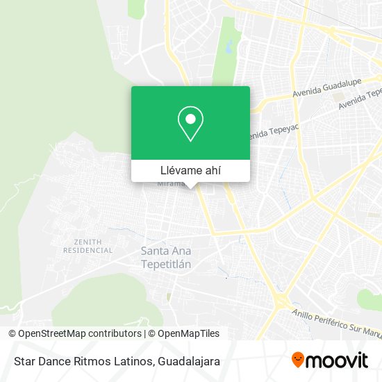 Mapa de Star Dance Ritmos Latinos