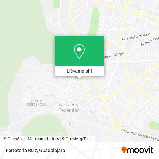 Mapa de Ferreteria Ruiz