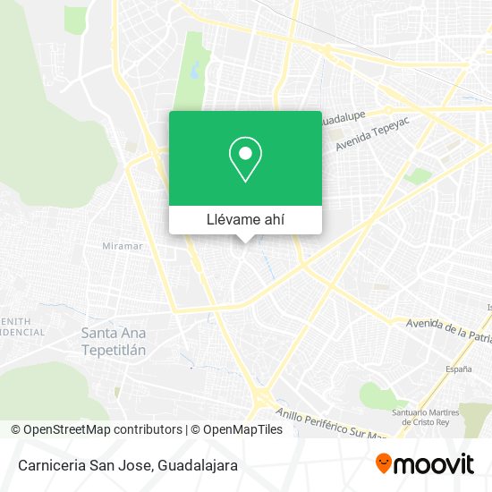 Mapa de Carniceria San Jose