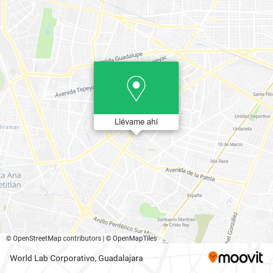 Mapa de World Lab Corporativo