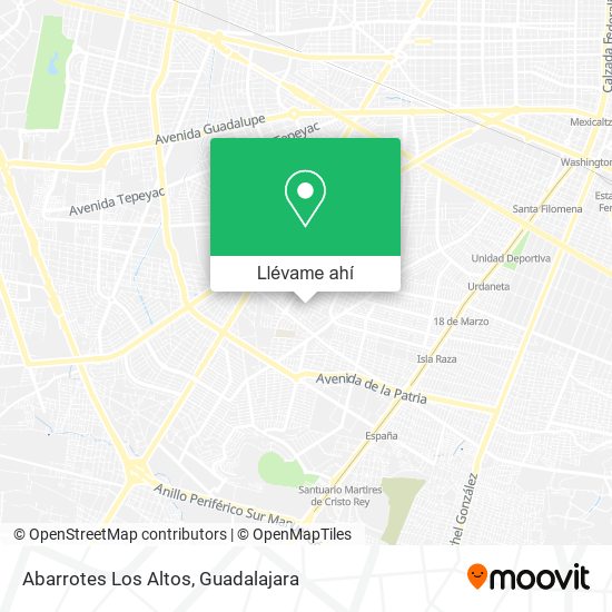 Mapa de Abarrotes Los Altos