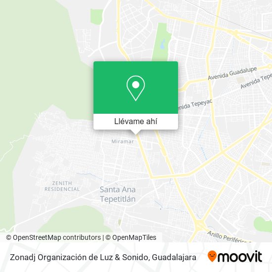 Mapa de Zonadj Organización de Luz & Sonido