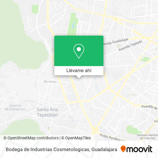 Mapa de Bodega de Industrias Cosmetologicas