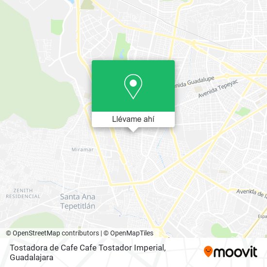 Mapa de Tostadora de Cafe Cafe Tostador Imperial