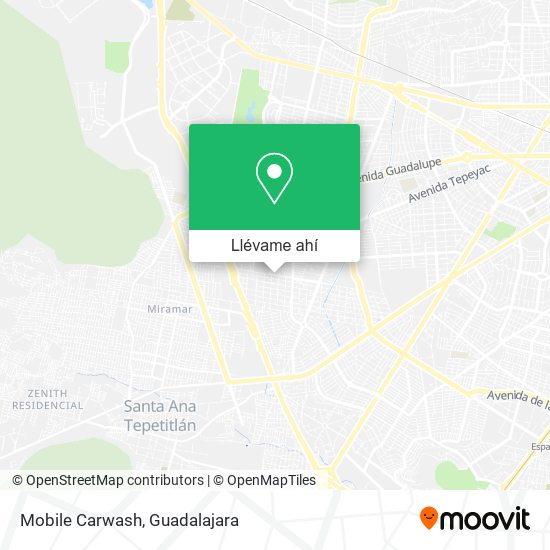 Mapa de Mobile Carwash