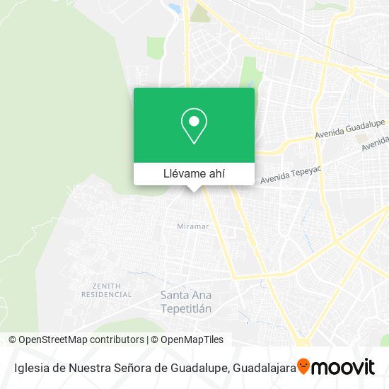 Mapa de Iglesia de Nuestra Señora de Guadalupe