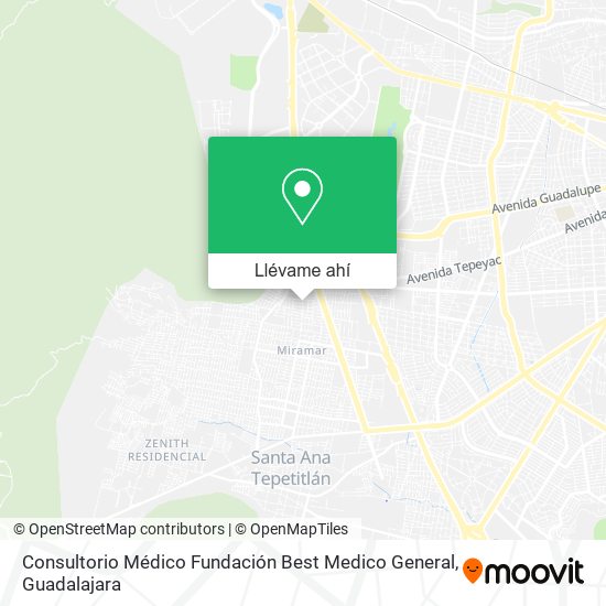 Mapa de Consultorio Médico Fundación Best Medico General