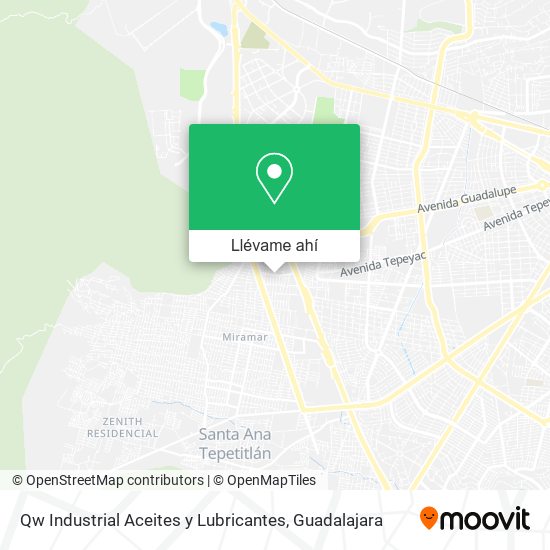 Mapa de Qw Industrial Aceites y Lubricantes