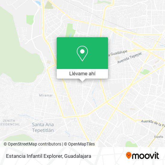 Mapa de Estancia Infantil Explorer