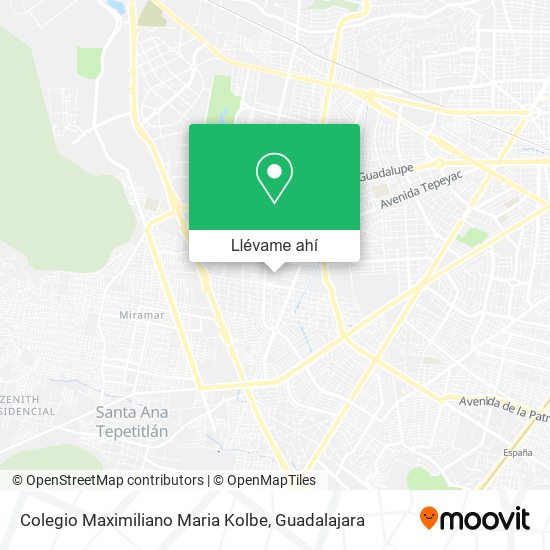 Mapa de Colegio Maximiliano Maria Kolbe