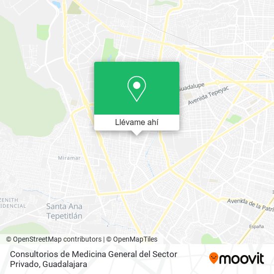 Mapa de Consultorios de Medicina General del Sector Privado