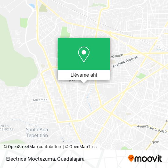 Mapa de Electrica Moctezuma