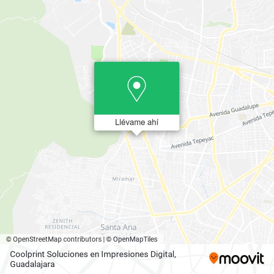 Mapa de Coolprint Soluciones en Impresiones Digital