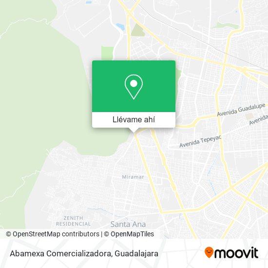 Mapa de Abamexa Comercializadora