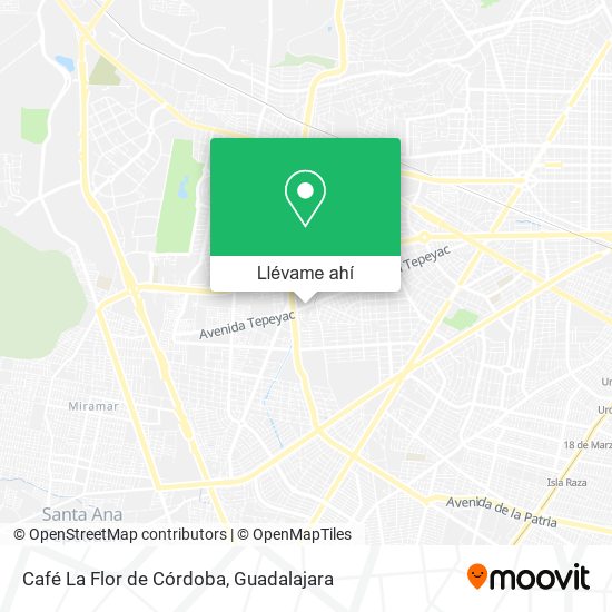 Mapa de Café La Flor de Córdoba