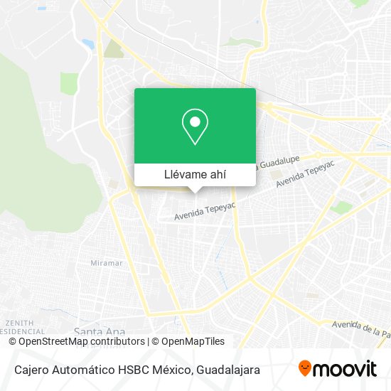 Mapa de Cajero Automático HSBC México
