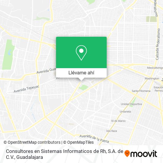 Mapa de Consultores en Sistemas Informaticos de Rh, S.A. de C.V.