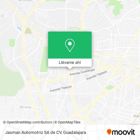 Mapa de Jasman Automotriz SA de CV