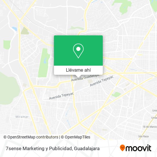 Mapa de 7sense Marketing y Publicidad