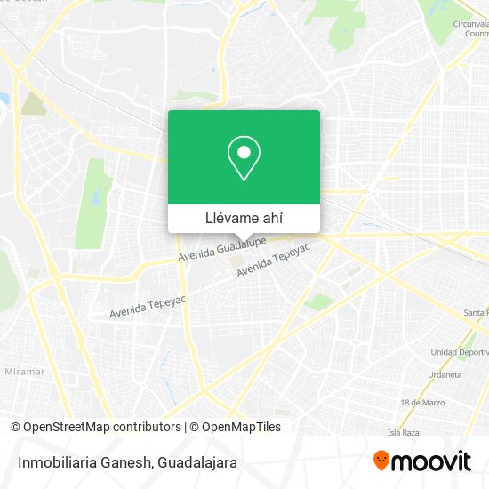 Mapa de Inmobiliaria Ganesh