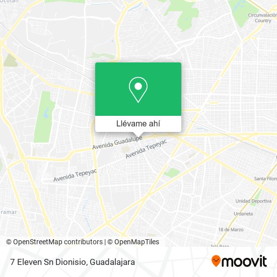 Mapa de 7 Eleven Sn Dionisio