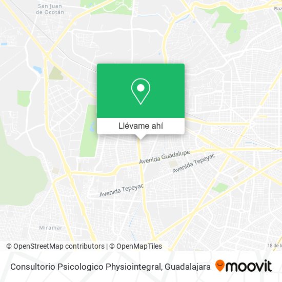 Mapa de Consultorio Psicologico Physiointegral