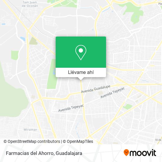 Mapa de Farmacias del Ahorro