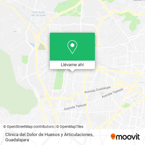 Mapa de Clinica del Dolor de Huesos y Articulaciones