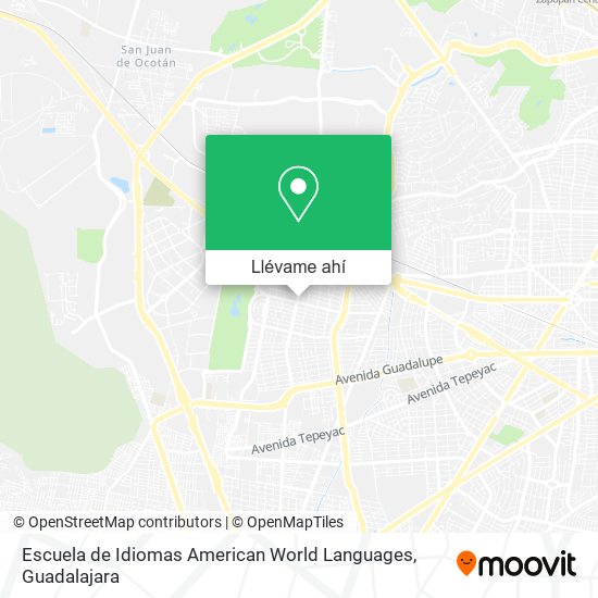 Mapa de Escuela de Idiomas American World Languages