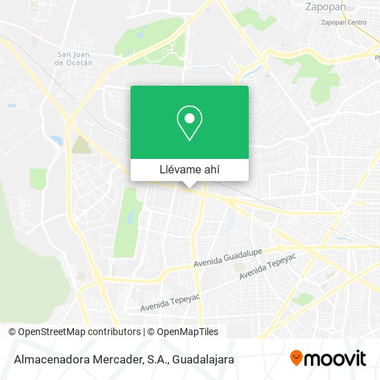 Mapa de Almacenadora Mercader, S.A.