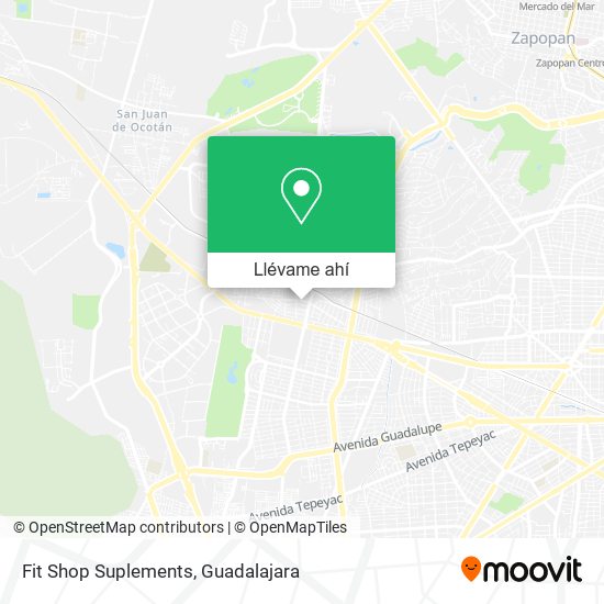 Mapa de Fit Shop Suplements