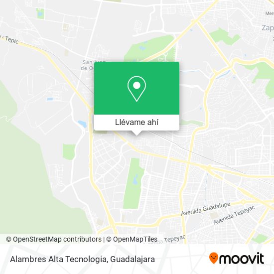 Mapa de Alambres Alta Tecnologia