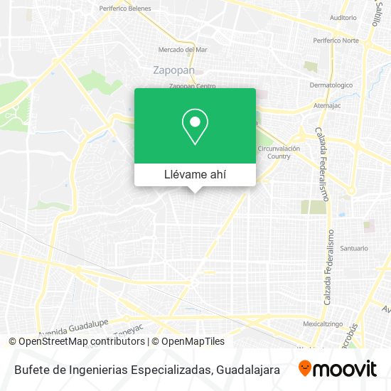 Mapa de Bufete de Ingenierias Especializadas