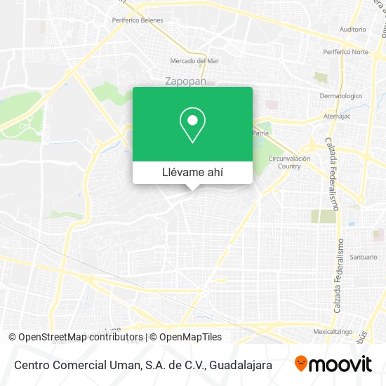 Mapa de Centro Comercial Uman, S.A. de C.V.