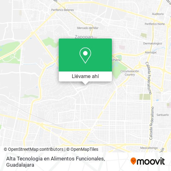 Mapa de Alta Tecnologia en Alimentos Funcionales