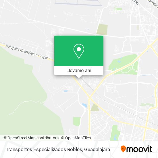 Mapa de Transportes Especializados Robles