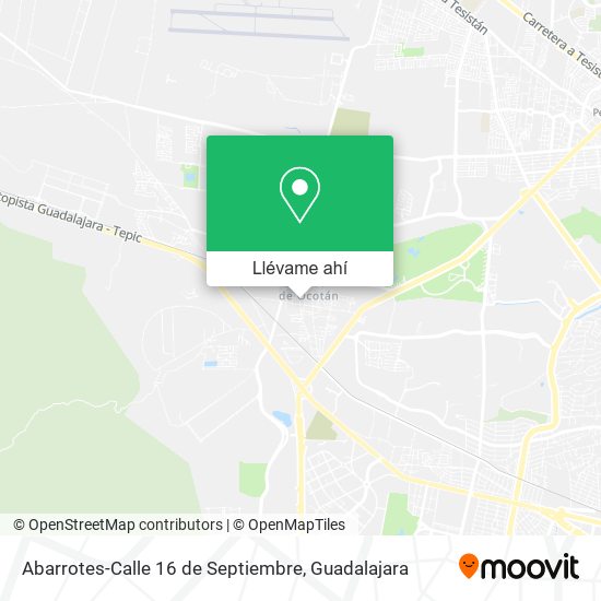 Mapa de Abarrotes-Calle 16 de Septiembre