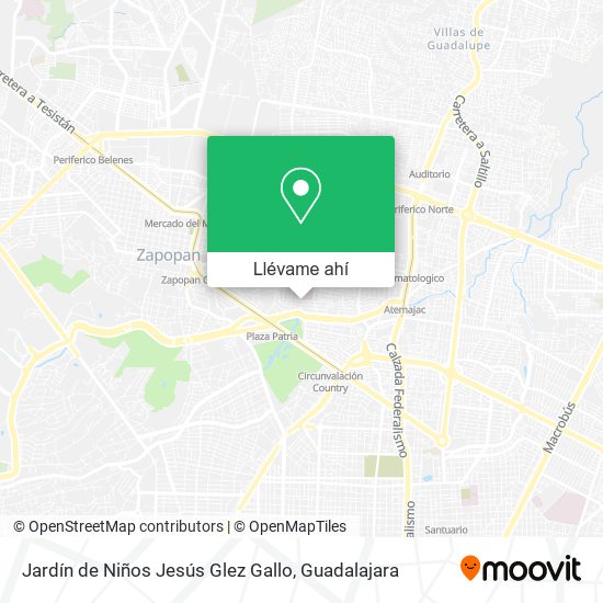 Mapa de Jardín de Niños Jesús Glez Gallo