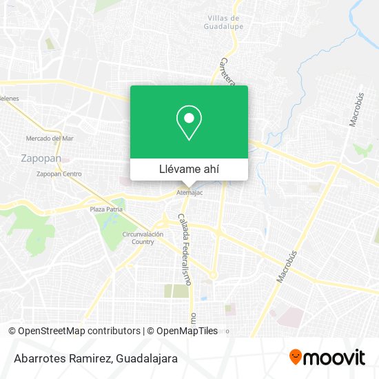 Mapa de Abarrotes Ramirez