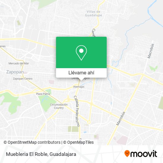 Mapa de Muebleria El Roble