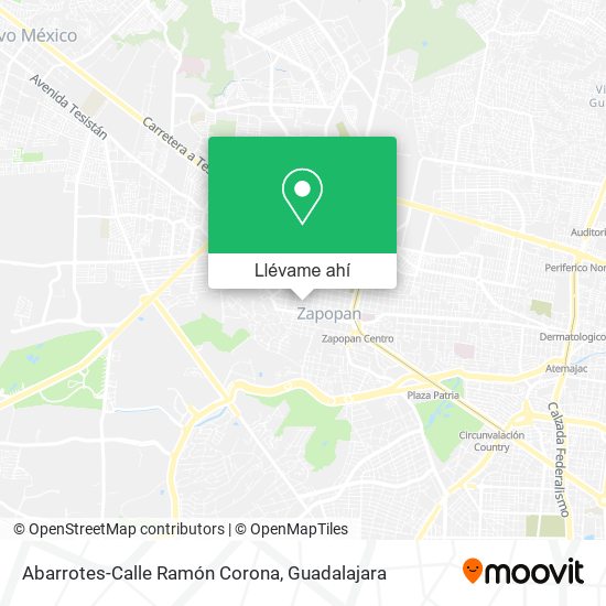 Mapa de Abarrotes-Calle Ramón Corona