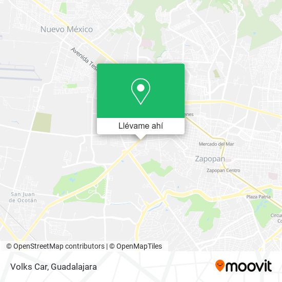 Mapa de Volks Car