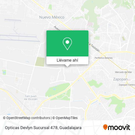 C mo llegar a Opticas Devlyn Sucursal 478 en Zapopan en Autob s o