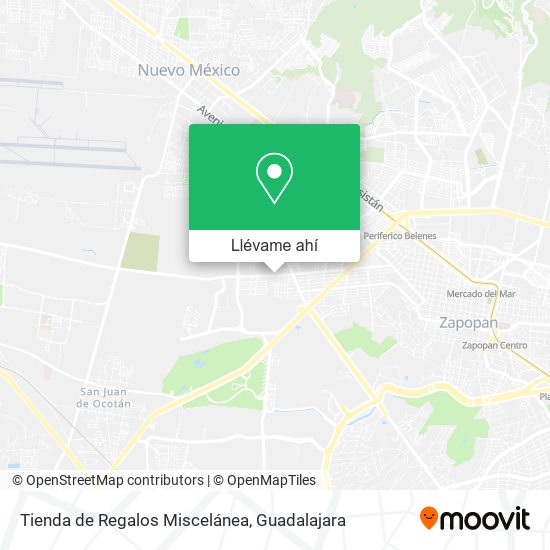 Mapa de Tienda de Regalos Miscelánea