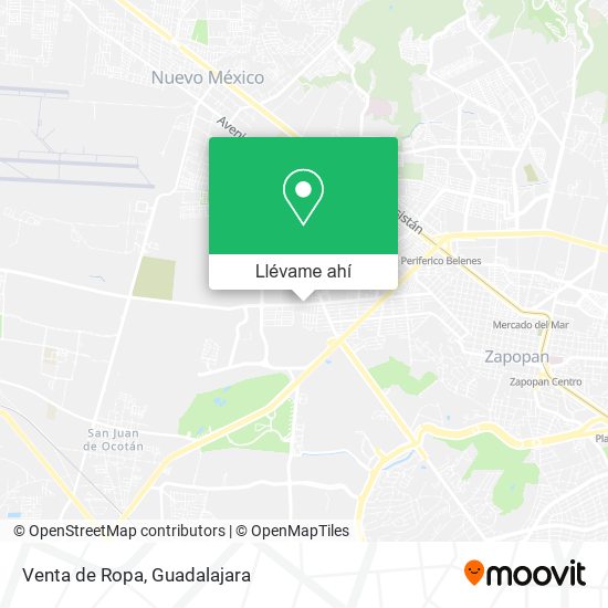 Mapa de Venta de Ropa