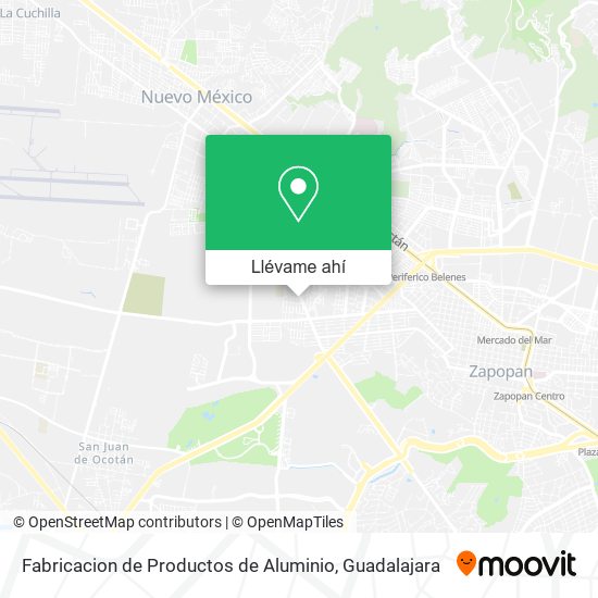 Mapa de Fabricacion de Productos de Aluminio