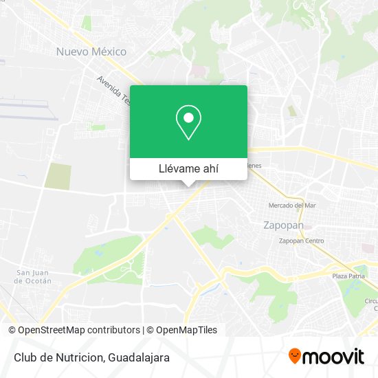 Mapa de Club de Nutricion