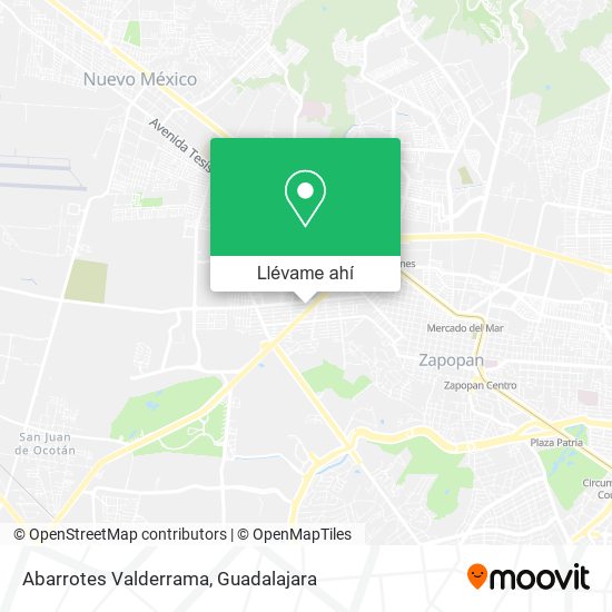 Mapa de Abarrotes Valderrama